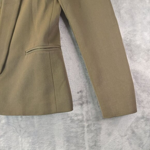 Chic Reese and Riley Women Blazer Jacket‎ 4 Olive Career Office Workwear Classic - Picture 5 of 7